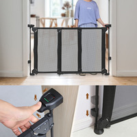 Barrière de sécurité pour bébé murale, tube de verrouillage en métal, barrière de porte pour bébé, barrière de sécurité pour bébé pliable à bouton-poussoir