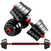 Équipement de fitness complet unisexe en PVC, ensemble d'haltères et de barres réglables pour usage domestique et commercial, massage santé