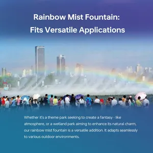 Sistema di Nebulizzazione Urbano con Fontana Arcobaleno Artificiale per Punti Foto e Check-in - Product Image 2
