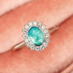 Anello con Zircone Sfumato Naturale per Donne, Gioiello da Dito Elegante e alla Moda - Product Image 2