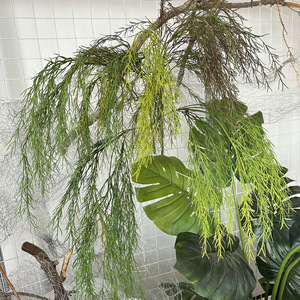 Long willow <strong>buds</strong> artificial <strong>plants</strong> soft rubber willow leaves indoor hanging green <strong>plants</strong> ceiling decoration - Product Image 2
