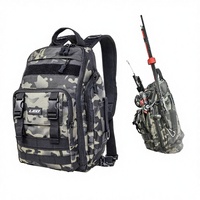 Sac à dos de pêche multifonctionnel imperméable, sac de poitrine tactique camouflage, équipement de plein air YUYUE FISHING MTS-167, polyester monocouche