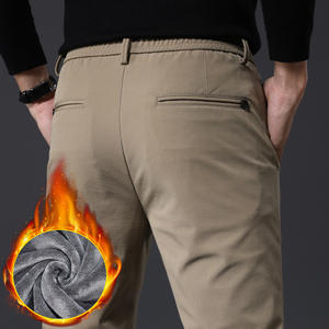 Best-seller Pantalons décontractés à jambe droite amples et épais en velours pour hommes - Product Image 4