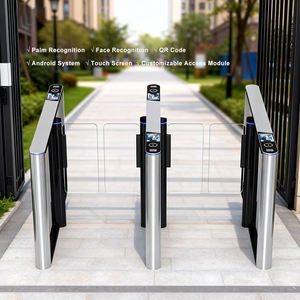 Tourniquet de sécurité anti-étranglement et anti-pincement à haute vitesse avec reconnaissance multi-biométrique (empreintes digitales, visage) et lecteur de codes QR - Product Image 1