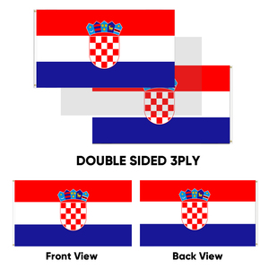 Banderas de Croacia de 3x5 pies al por mayor poliéster 68D/100D Personalizar todas las naciones envío rápido Proveedor confiable entrega rápida - Product Image 4