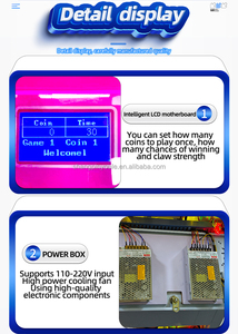 4 người chơi đồng tiền hoạt động đồ chơi Claw Crane Grabber máy nhiều Claw Máy trò chơi cho máy giải trí - Product Image 3