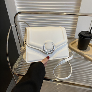Wholesale Casual PU <strong>Leather</strong> Ladies <strong>Handbag</strong> Open Closure Pure Color Underarm <strong>Shoulder</strong> <strong>Bag</strong> Fashion Popular for <strong>Women</strong> - Product Image 5