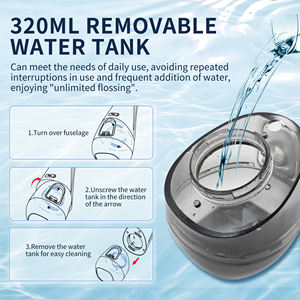 320ML Dental Family Water Limpiador <span class=keywords><strong>de</strong></span> <span class=keywords><strong>dientes</strong></span> 10 Presión ajustable <span class=keywords><strong>Cepillo</strong></span> <span class=keywords><strong>de</strong></span> <span class=keywords><strong>dientes</strong></span> eléctrico Flosser <span class=keywords><strong>de</strong></span> <span class=keywords><strong>agua</strong></span> - Product Image 5