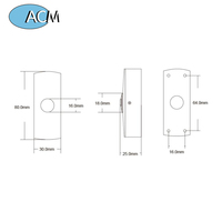 Botón de Salida de 12V de Acero Inoxidable, Sensor Infrarrojo Sin Contacto, Botón de Salida para Control de Acceso, Botón de Empuje para Salida de Puerta