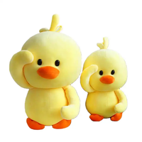 Vente en gros de jouets en peluche kawaii canard de pâques avec nœud brodé canetons kawaii
