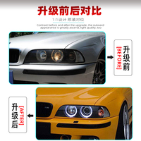 Phares à LED pour BMW Série 5 E39 1998 à 2003, lentille en verre de phare, xénon