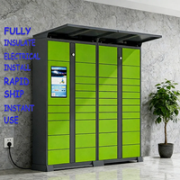 Système de casier intelligent en libre-service pour la réception et la livraison de colis, serrure électronique, paiement en ligne, montage au sol
