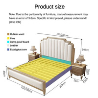 Meubles de salon de luxe et légers pour la maison Lit en bois à ressorts à bas prix avec tiroirs de rangement Cadre de lit king moderne doré pour filles