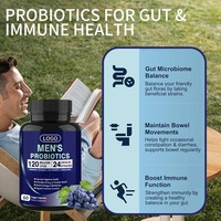 OEM 120 milliards d'UFC 24 souches de probiotiques pour la santé digestive Capsules probiotiques pour hommes Soins urologiques