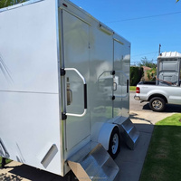 Toilettes mobiles de luxe haut de gamme pour usage extérieur, remorque WC portable, salle de bain mobile, accessible aux personnes à mobilité réduite