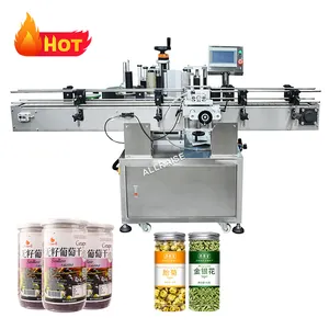 Full Automatic Vertical Round Bottle Labeling Machine Hot Melt Glue Sticker Labelling Label Applicator Machine
