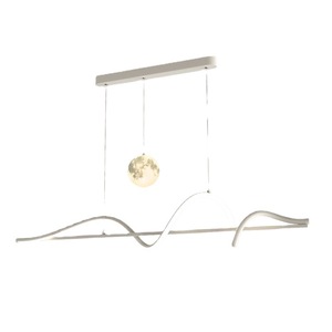 مصباح معلق LED كبير بتصميم عصري وبسيط على شكل شريط طويل لغرفة المعيشة وغرفة الطعام والدراسة والبار - Product Image 5