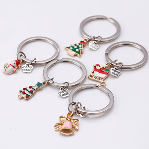 Zhejiang Nishi mujer hecho a mano Diy de la <span class=keywords><strong>serie</strong></span> de Navidad llavero de Metal - Product Image 1