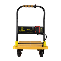Chariot électrique pliable robuste alimenté par batterie au lithium 36V, chariot à plateforme réglable à 4 vitesses, chariots et chariots à main