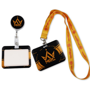 Cheap Custom Printed Blank Sublimation Neck Strap Id Badge Card Holder Lanyards Customised Fabric Polyester Lanyard with logo