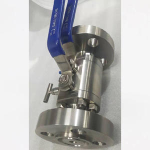 Válvula de bola de acero inoxidable DBB de doble resistencia y doble descarga, diseño con brida unilateral y rosca unilateral, doble aislamiento - Product Image 1