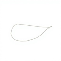 Attache en boucle de corde en nylon pré-nouée non élastique pour étiquettes de vêtements et étiquettes de produits textiles pour la maison