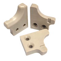 Componenti in Plastica PEEK Lavorati a CNC su Misura, Boccole Flangiata Resistenti alle Alte Temperature, Tornitura e Fresatura