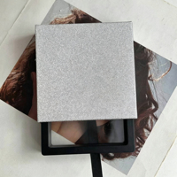 Caja de Joyería Extraíble con Superficie Brillante y Estampado de Mariposas, Inserto Flotante de PE, Logotipo Personalizado, Caja de Almacenamiento para Colgantes y Pendientes