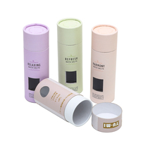 Boîte d'emballage en carton recyclé pour sel de bain et cosmétiques, Tube rond en papier Kraft