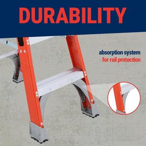 Escalera Profesional de Fibra de Vidrio de <span class=keywords><strong>4</strong></span> Pies, Resistente, para Uso Doméstico y de Construcción, Soporta 300 Libras, Compatible con OEM/ODM - Product Image 4