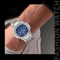 Montre automatique mécanique de luxe en acier inoxydable de la marque Peisuoer, diamètre du cadran 41 mm, chronographe, calendrier, mouvement à aiguilles