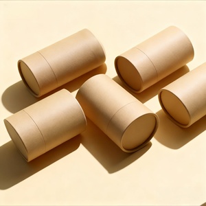Emballage cosmétique moderne et écologique, tube en carton personnalisé imprimé, emballage de boîte cylindrique pour bougies - Product Image 3