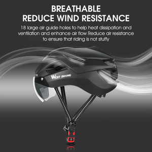 WEST BIKING USB Aufladen Leichter Fahrrad helm Cooler Sicherheits-Motorrad helm Verstellbarer personal isierter Motorrad-Fahrrad helm für Erwachsene - Product Image 2