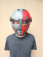 Casque Iron Man DOT Predator pour moto Harley Davidson, casque intégral, cascos para moto, casque de moto rétro
