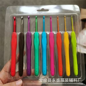 Juego de Agujas de Ganchillo de Plástico de 14 Colores, Portátiles, Simples, con Mango Suave, Herramientas de Tejer Suéteres de Uso Común, Bolsa de OPP, Venta al por Mayor - Product Image 6