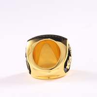 Trendiger Maßgefertigter Herren-Ring aus Roségold-Plattiertem Kupfer, Klassischer Meisterschaftsring mit Zirkonia, Romantisches Jubiläumsgeschenk, Einheitsgröße