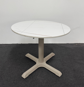 <span class=keywords><strong>Mesa</strong></span> <span class=keywords><strong>Redonda</strong></span> con Pedestal de Aluminio Blanco Yoshen para Uso Comercial en Exteriores - Product Image 6
