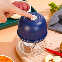 Mini molinillo de ajo eléctrico multifuncional, licuadora, máquina de alimentos complementaria, procesador de alimentos recargable