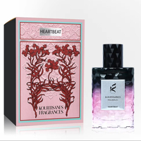 Perfume Floral Amaderado Heartbeat de Marca Privada para Mujer, 50 ml, Aroma Dulce, Romántico y Duradero para Damas