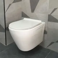 WC mural en céramique pas cher, WC européen, WC monobloc, siège souple, WC mural