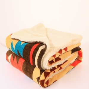 Vente en gros <span class=keywords><strong>de</strong></span> couvertures raschon douces avec motif, impression <span class=keywords><strong>de</strong></span> couverture personnalisée confortable en polaire Sherpa - Product Image 6