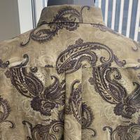 Kemeja Kasual Pria Lengan Panjang Bermotif Slim-Fit dengan Kerah Kancing (Bahan Linen Bernapas ODM Musim Panas)