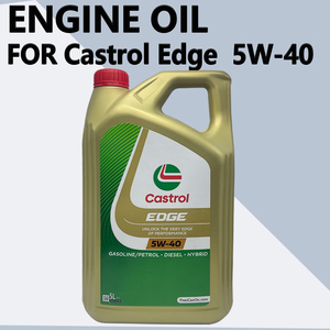รับประกันคุณภาพ น้ำมันเครื่องสังเคราะห์แท้ CF/SN 5W40 C3 รุ่นยุโรป 5 ลิตร 15F7D6 4008177188589 สำหรับ <span class=keywords><strong>Castrol</strong></span> <span class=keywords><strong>EDGE</strong></span> - Product Image 1