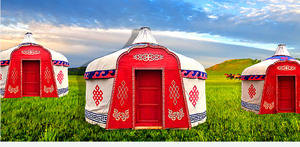 Tente mongole d'hiver en bois de <span class=keywords><strong>yourte</strong></span> utilisée pour tente de Camping en plein air - Product Image 6