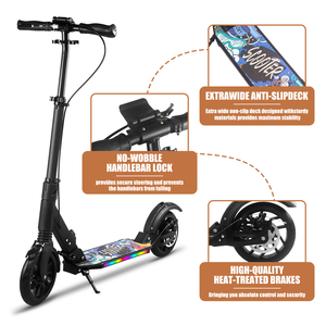 <span class=keywords><strong>Trottinette</strong></span> à Roues Doubles Pliable en Alliage d'Aluminium Personnalisée Pro <span class=keywords><strong>Freestyle</strong></span> avec Lumières pour Enfants - Product Image 4