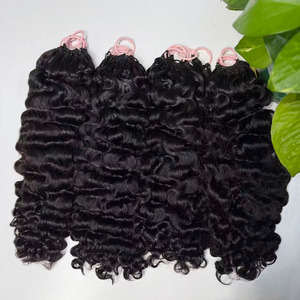 ผมเวอร์จินแท้จากกัมพูชาแบบโครเชต์ สำหรับต่อผมแบบลอนฟู ซุปเปอร์ดับเบิ้ลดรอว์น แบบเย็บสองชั้นด้วยเครื่องจักร - Product Image 2