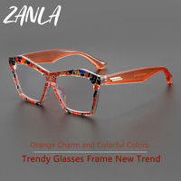2025 coloré femmes carré Anti lumière bleue bloquant les lunettes pour la santé des yeux mode Unique Transparent décoratif lunettes femme