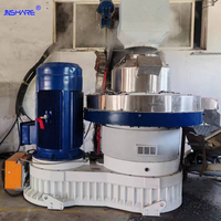 Nouvelle machine à granulés de bois verticale à matrice annulaire 220KW, 3-4T/H, moteur de moulin à granulés de biomasse pour sciure de bois, paille, coques de riz, certifiée CE