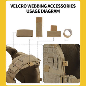 SIVI การล่าสัตว์การต่อสู้แผ่นChaleco Tacticoเสื้อกั๊กยุทธวิธีสําหรับชายQuick Releaseเสื้อกั๊กกลางแจ้งปรับผู้ใหญ่ - Product Image 5