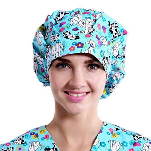 Gorros quirúrgicos tejidos ANNO con estampado de colores para médicos, enfermeras y quirófanos; camisetas y camisetas de manga corta. - Product Image 4